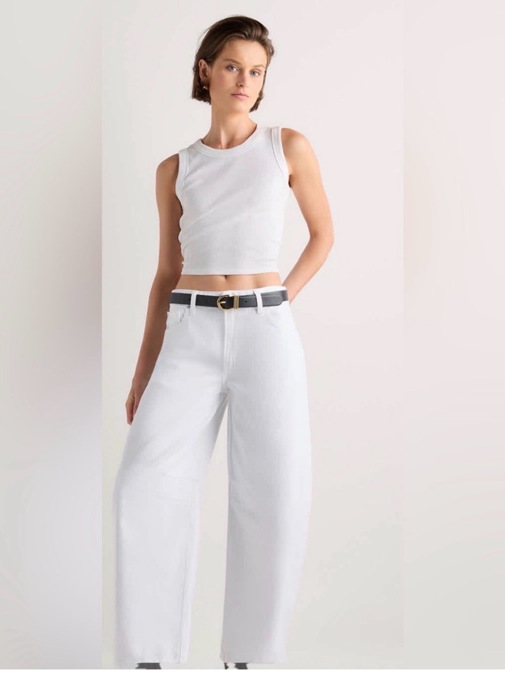 Quince Bella Stretch Barrel Jeans